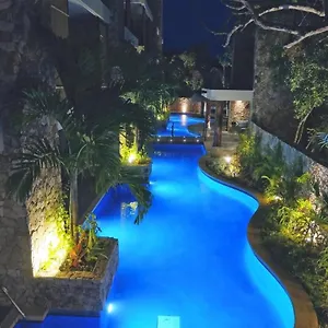 Luxury Aldea Zama 2bed - 2bat Private Terrace & Swim Up Apartment